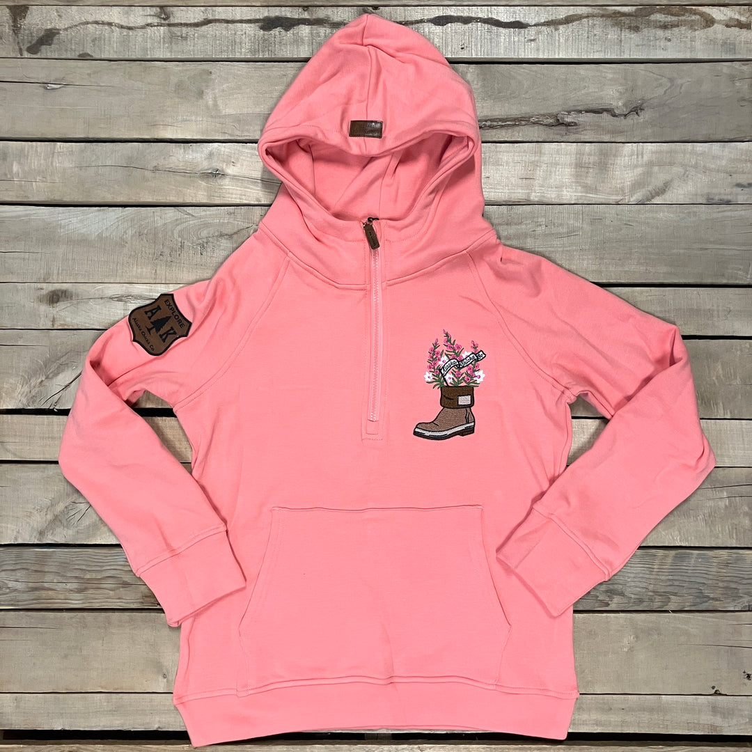 Fireweed Boot Embroidered Quarter Zip