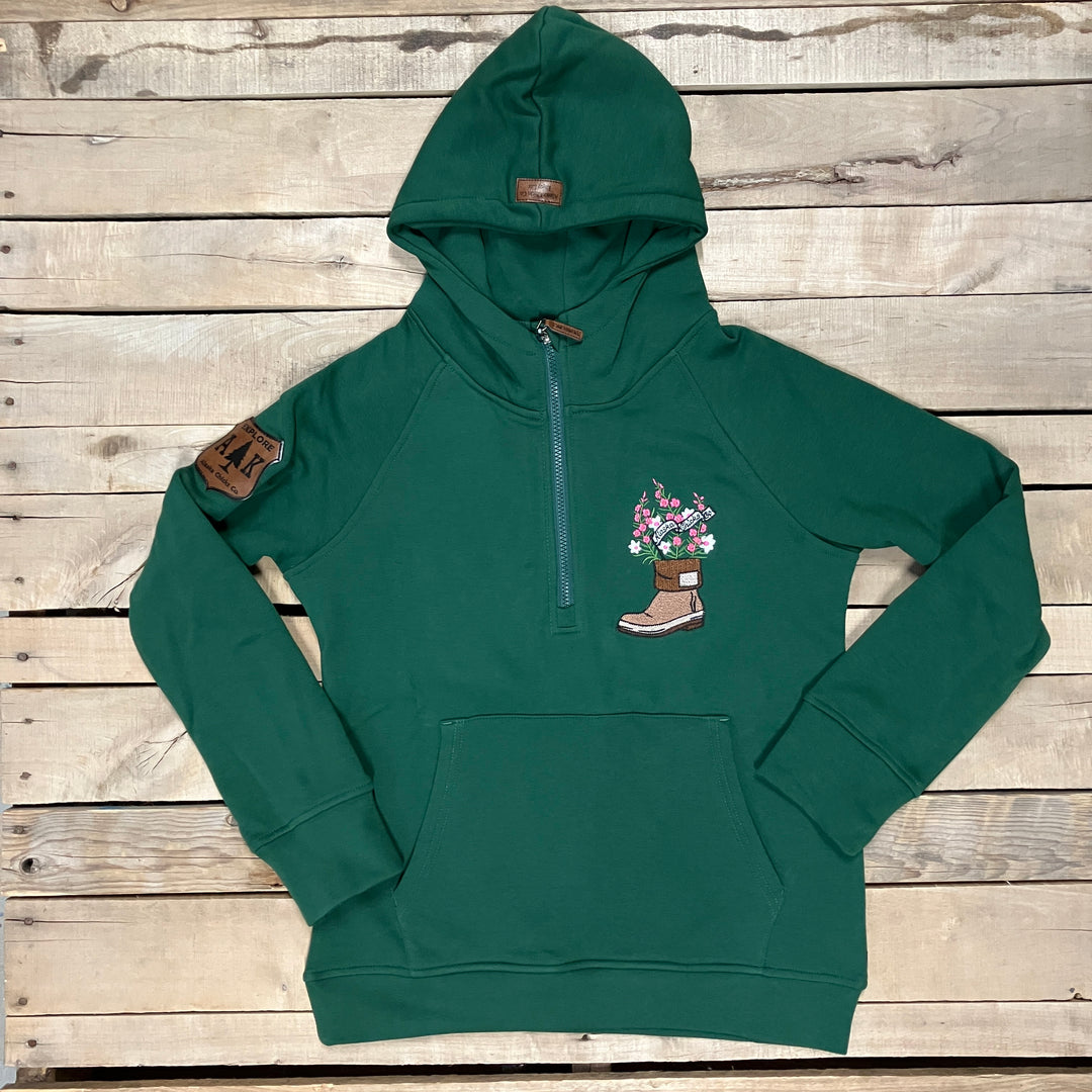 Fireweed Boot Embroidered Quarter Zip