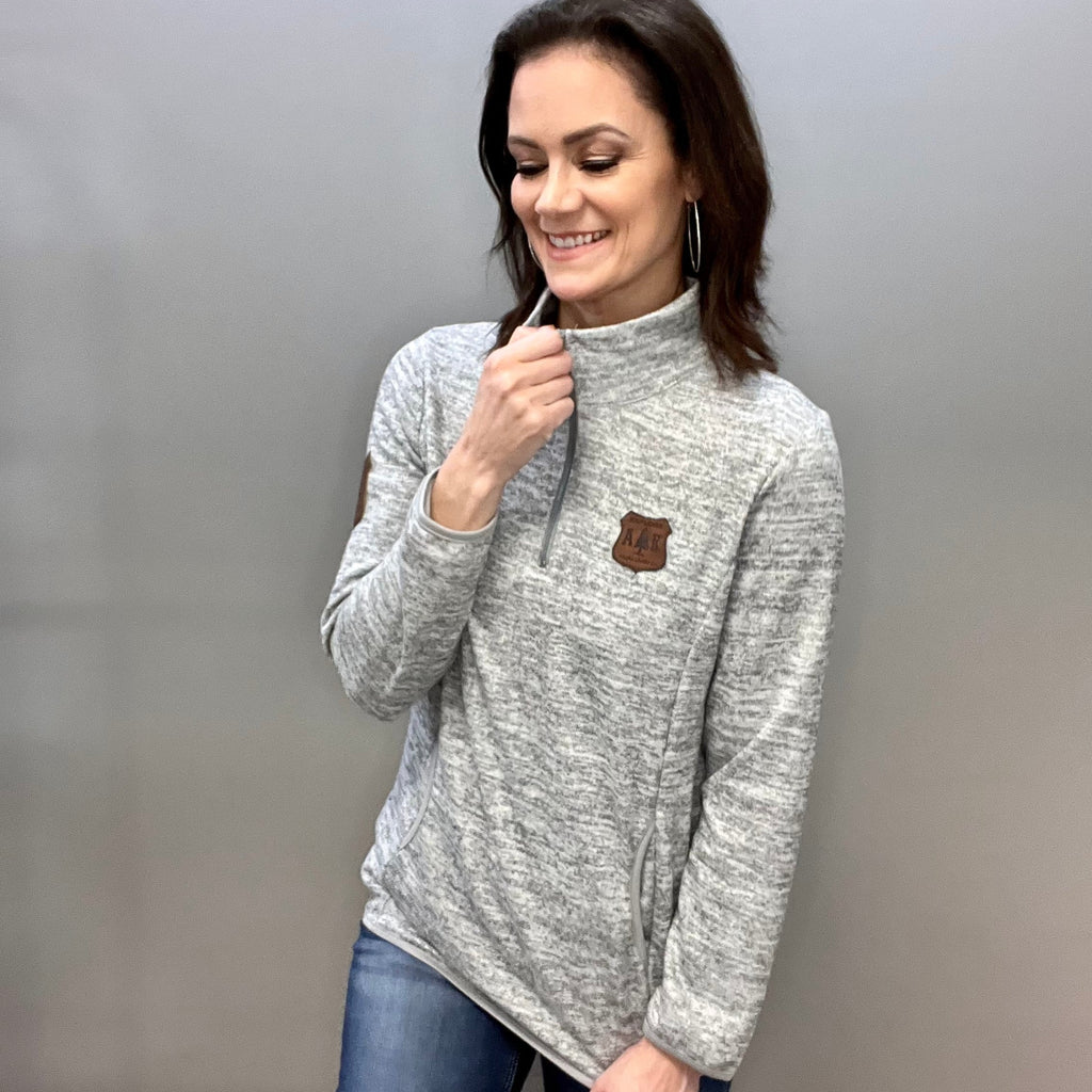 Women's Quilted Quarter-Zip Pullover