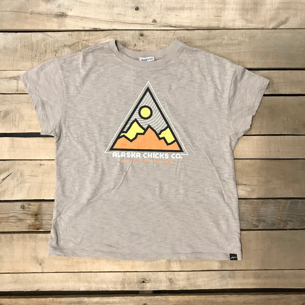 Pyramid Medallion Crop T-Shirt