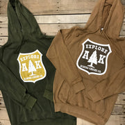Explore AK Patch Hoodie- Clearance - 2XL only!