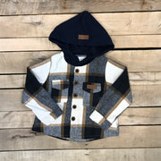 Boy's Lightweight Hooded Flannel Jacket