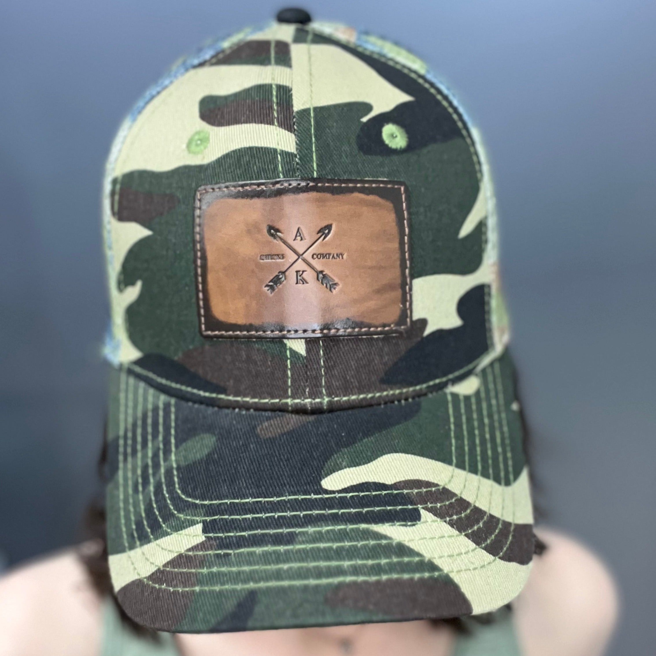 Crossed Arrow Leather Patch - Trucker Hat – Alaska Chicks Co