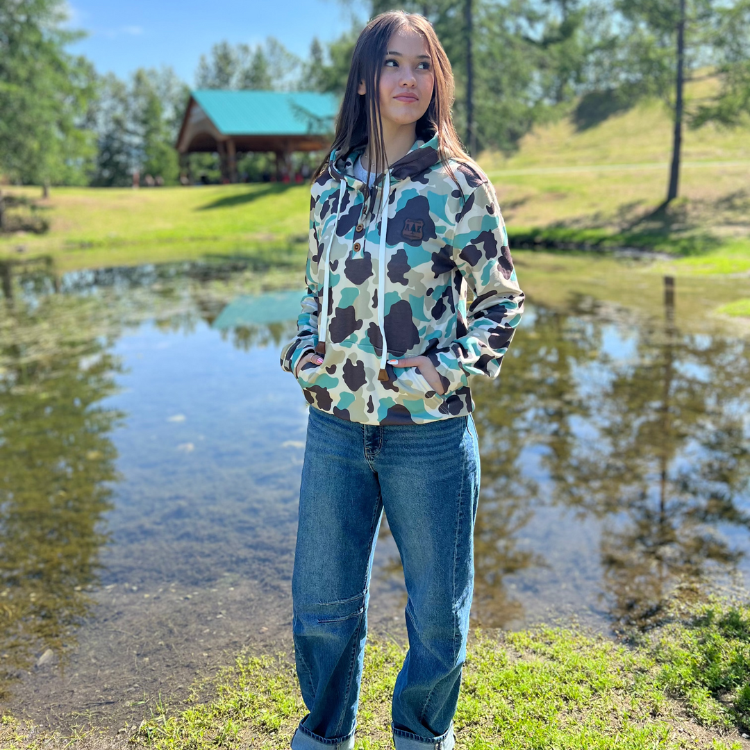 Solid Watercolor Woodland Hoodie
