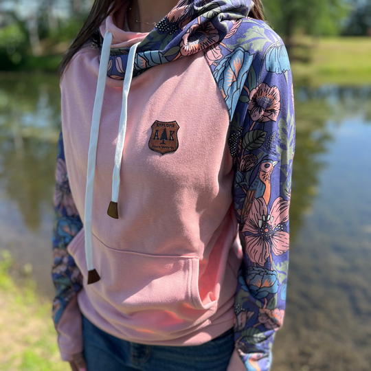 Blooming Bird Sleeve Hoodie