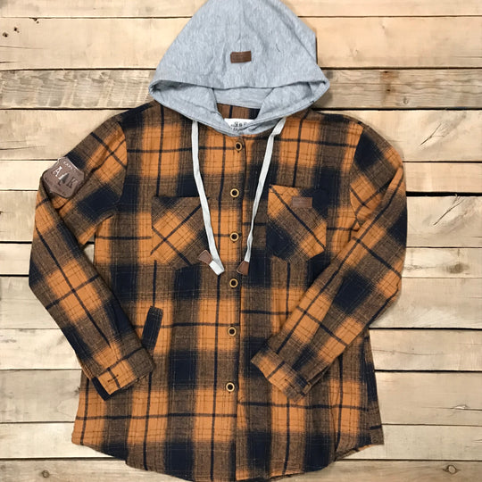 Hooded Flannel Shacket