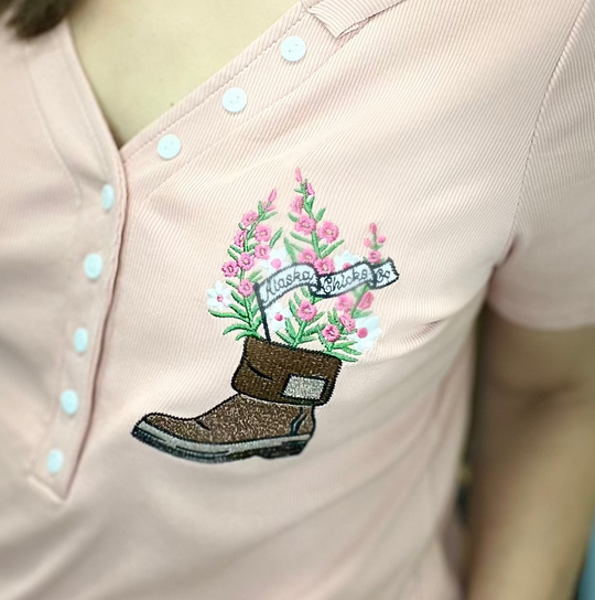 Fireweed Boot Embroidered T-shirt