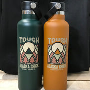 Geometric Tough Alaska Chick Water Bottle