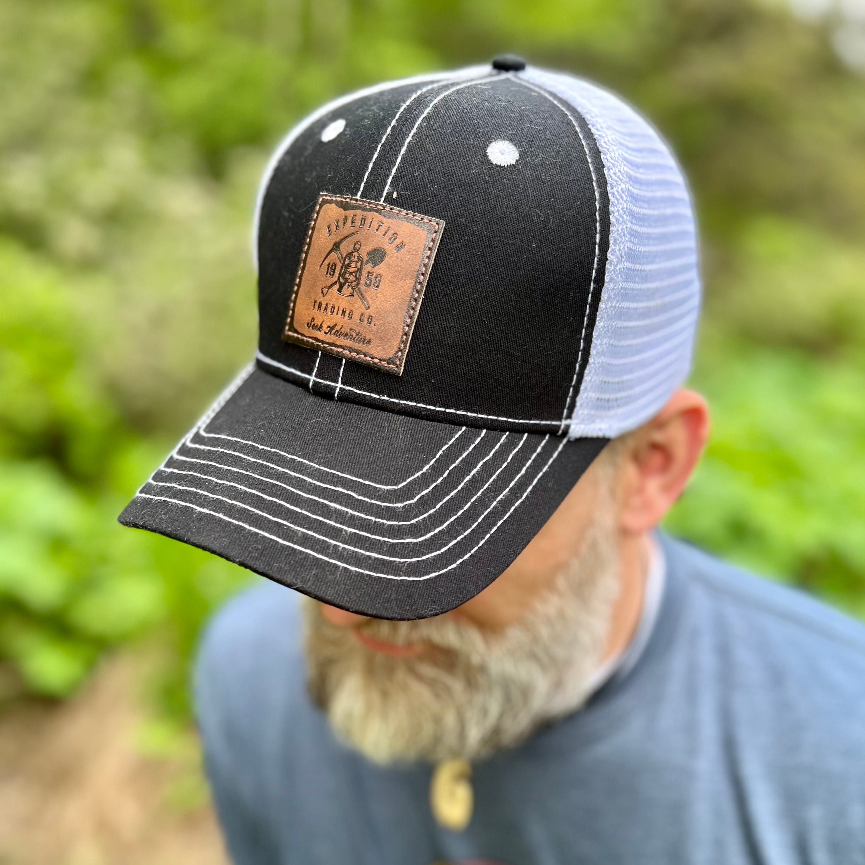 Expedition Leather Patch Trucker Hat – Alaska Chicks Co