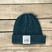 Distressed Cable Knit Beanie