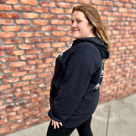 Wild Alaskan Salmon Zip-Up Hoodie