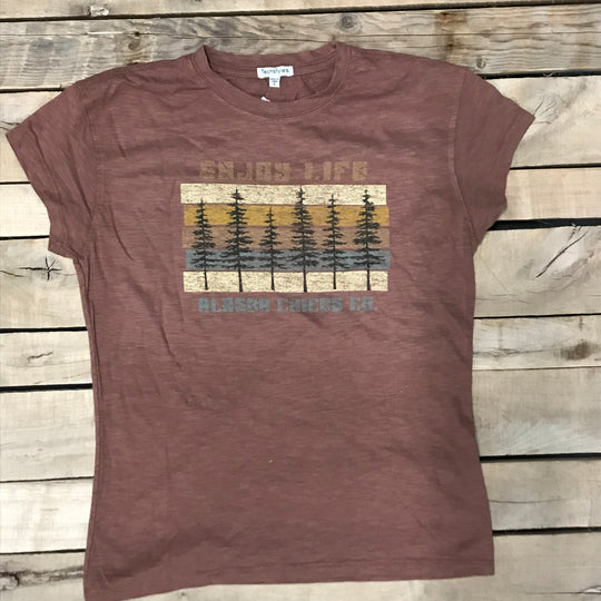 Enjoy Life Tree Line T-Shirt