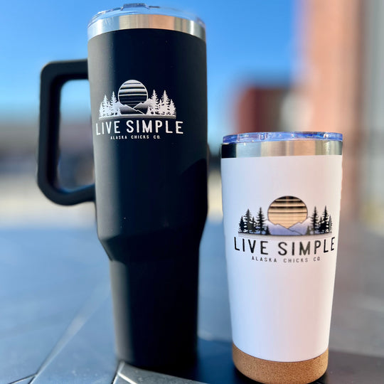 Live Simple Sunset Tumbler