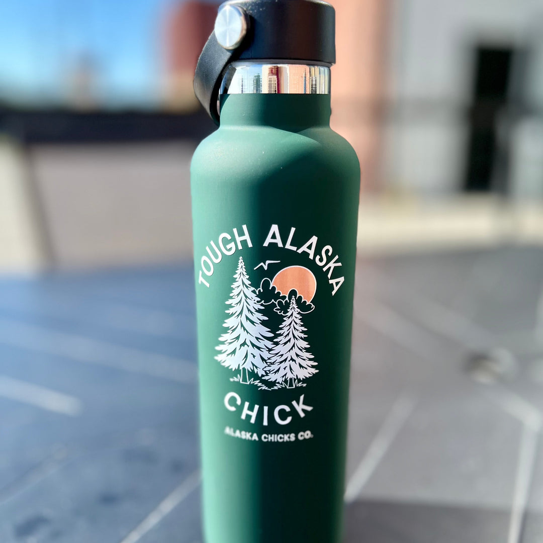 Tough Alaska Chick Water Bottle