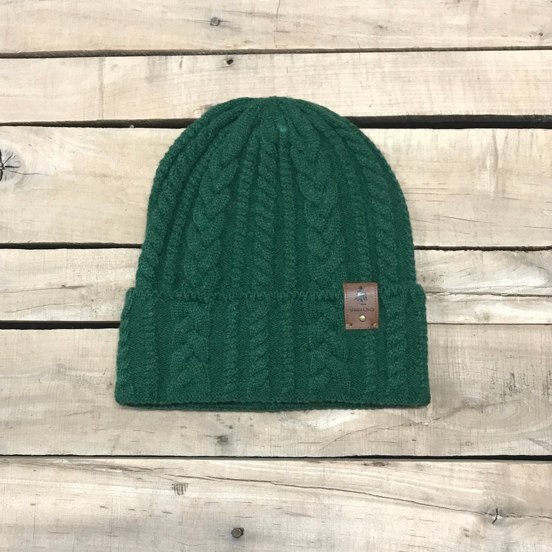 Single Tree Cable Knit Beanie