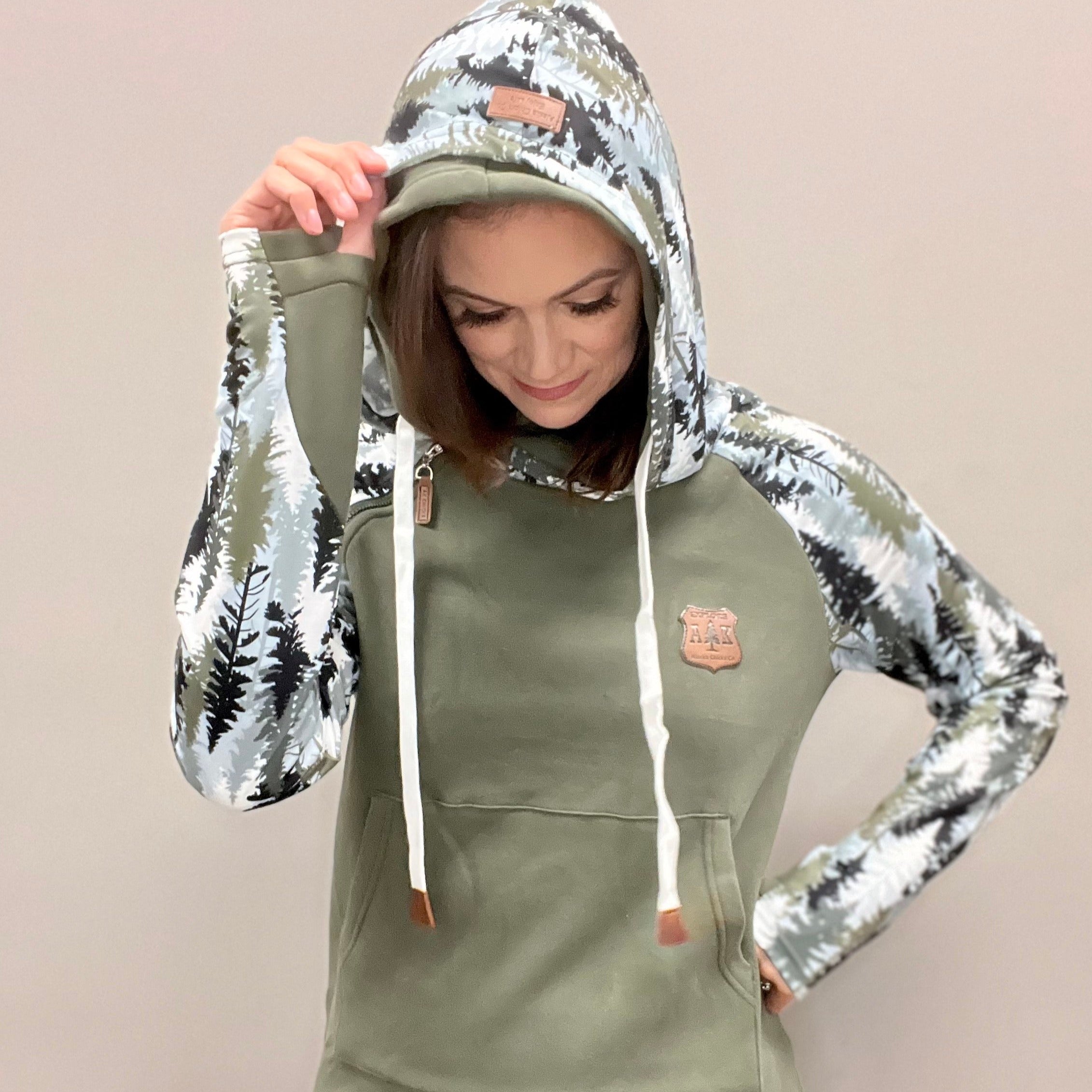 Forest Sleeve Hoodie – Alaska Chicks Co