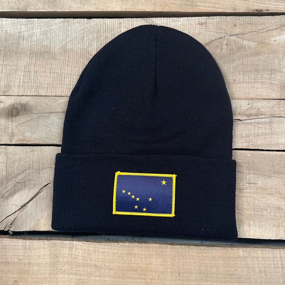 Alaska Flag Patch Beanie