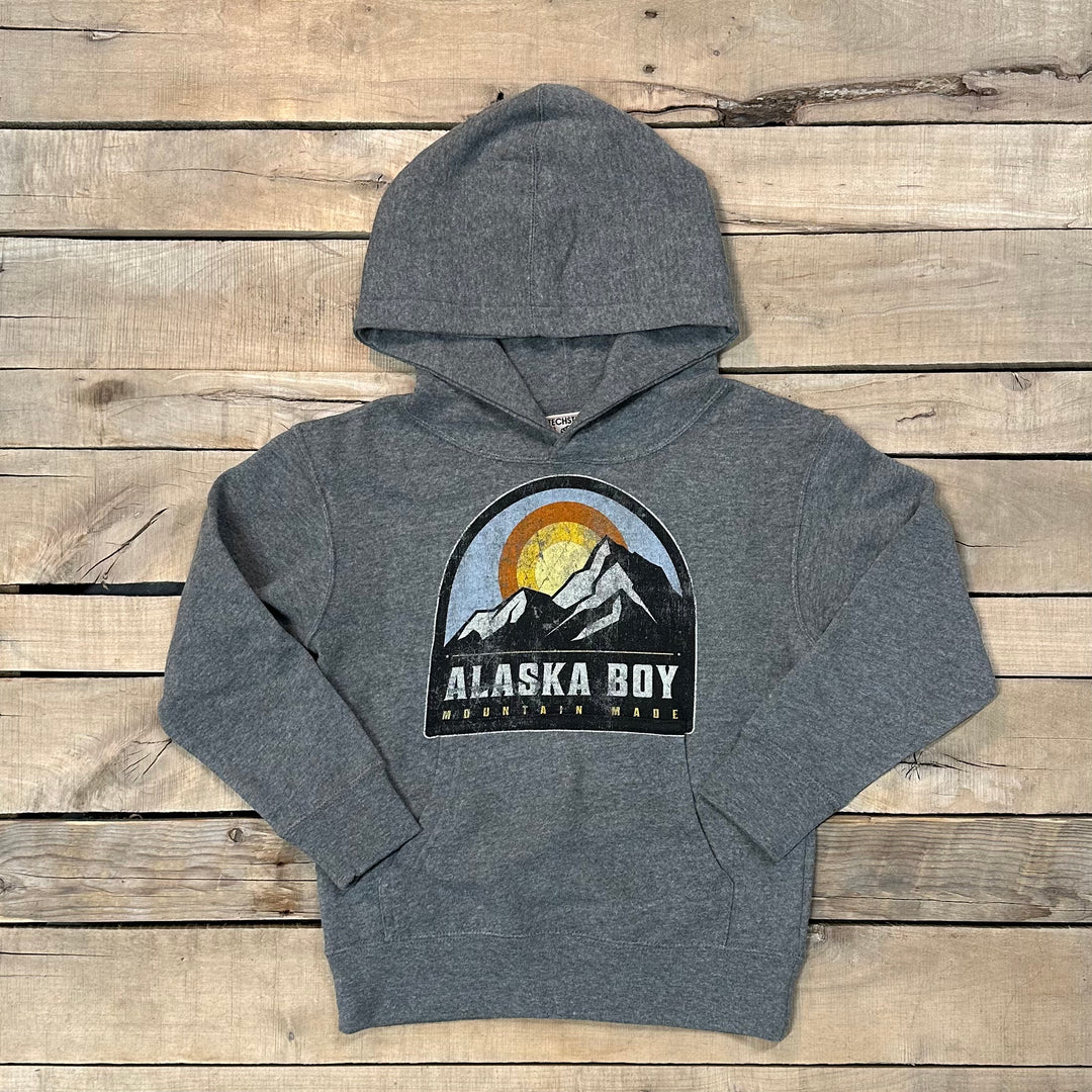 Alaska Boy Mountain Made Hoodie