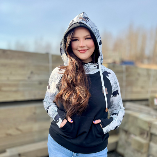 Winter Bear Sleeve Hoodie