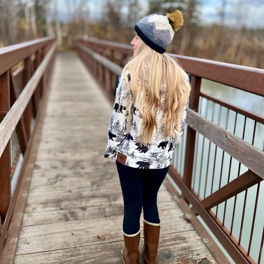 Solid Winter Bear Hoodie