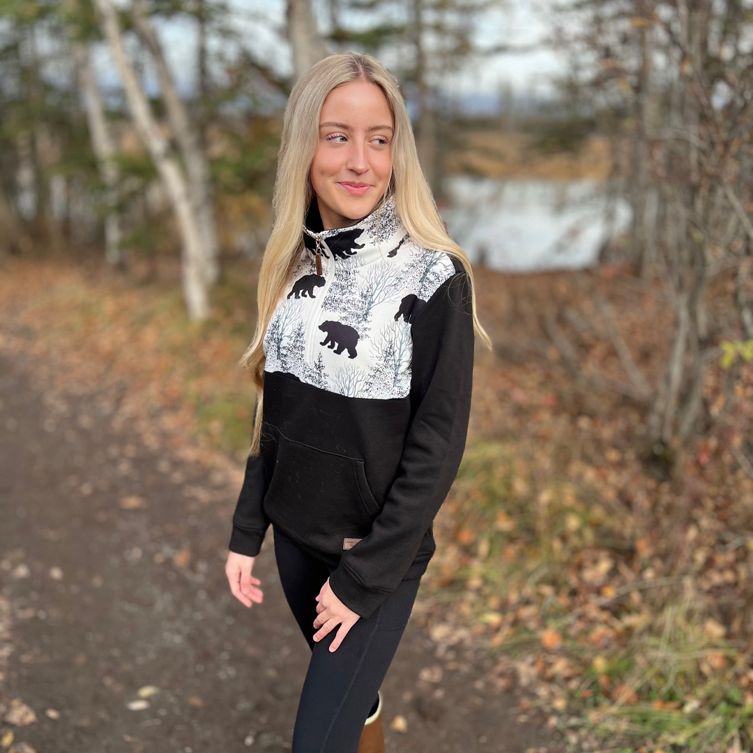 Printed Quarter Zip Pullover