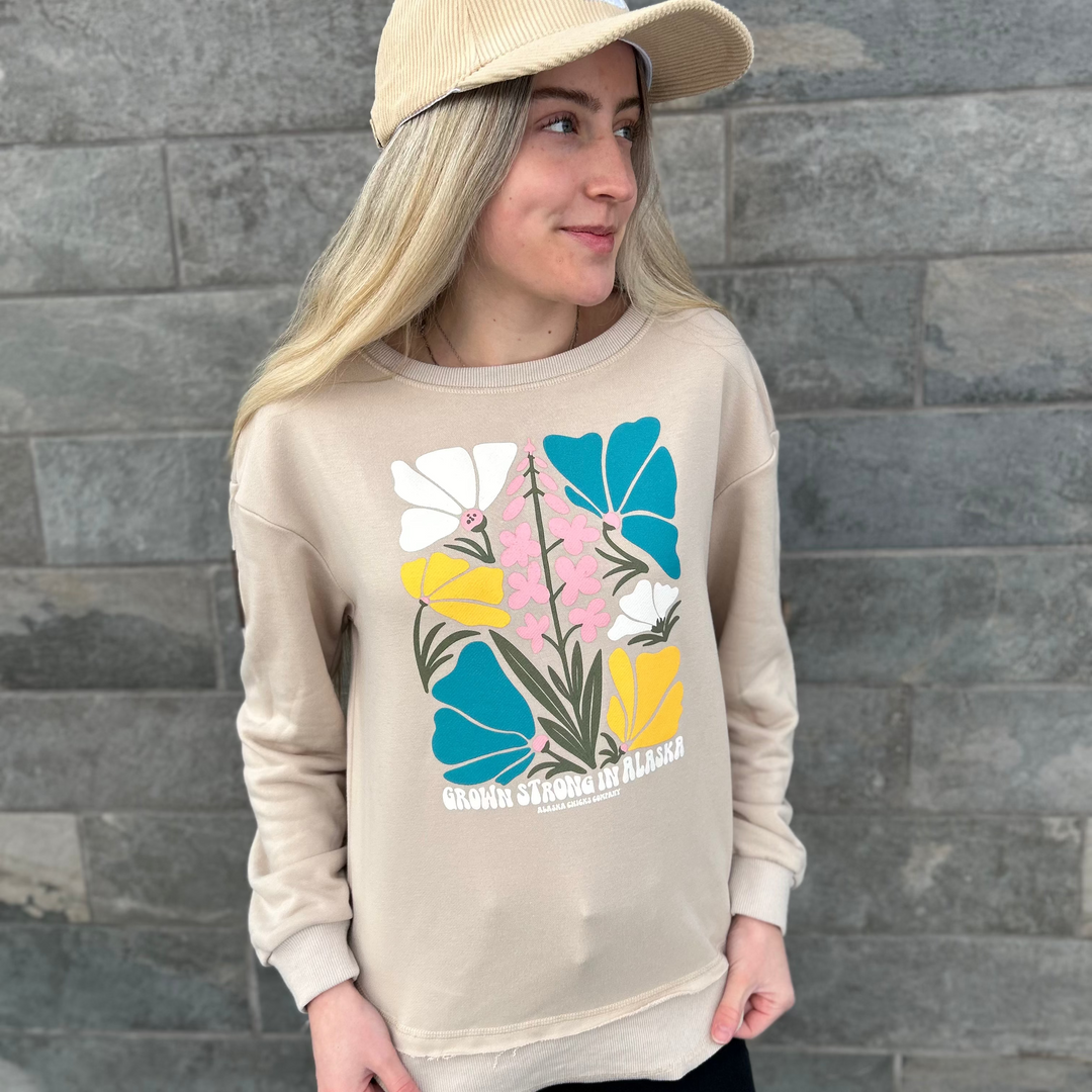 Grown Strong In Alaska Crewneck