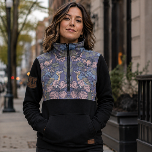 Printed Quarter Zip Pullover