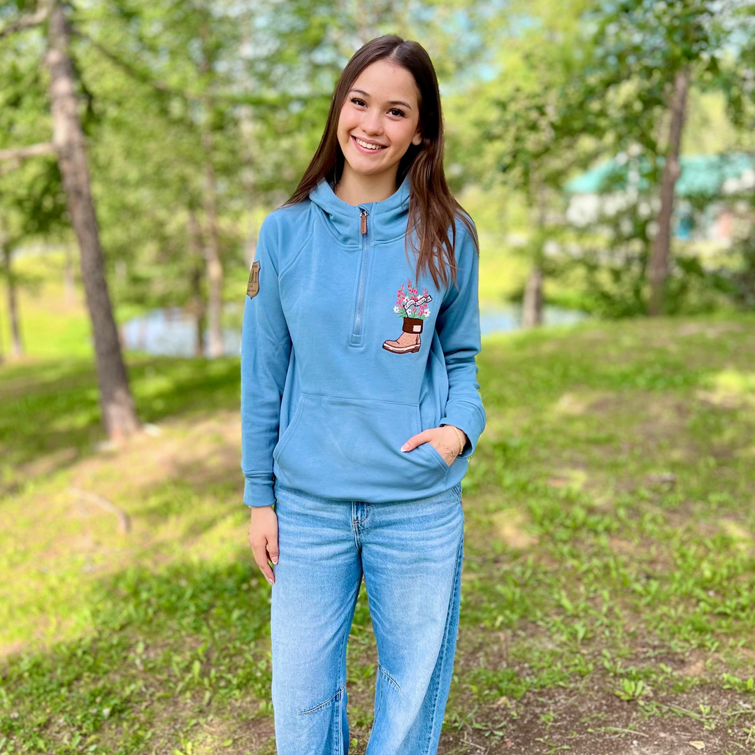 Fireweed Boot Embroidered Quarter Zip