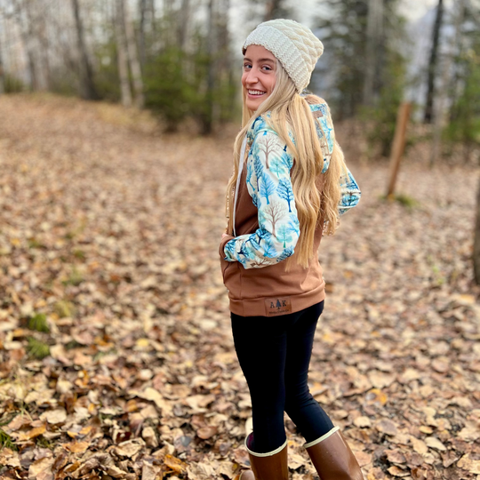 Winter Tree Sleeve Hoodie