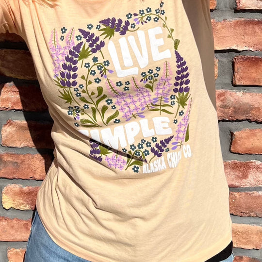Live Simple Wildflower T-shirt