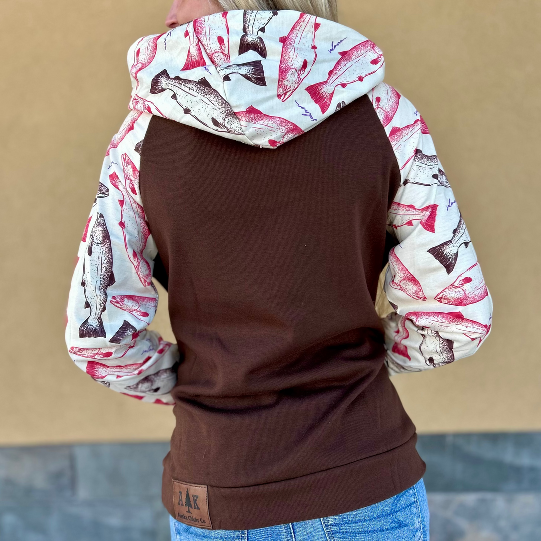 Salmon Sleeve Hoodie