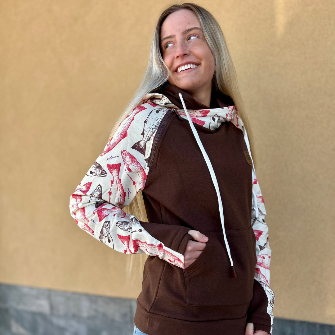 Salmon Sleeve Hoodie