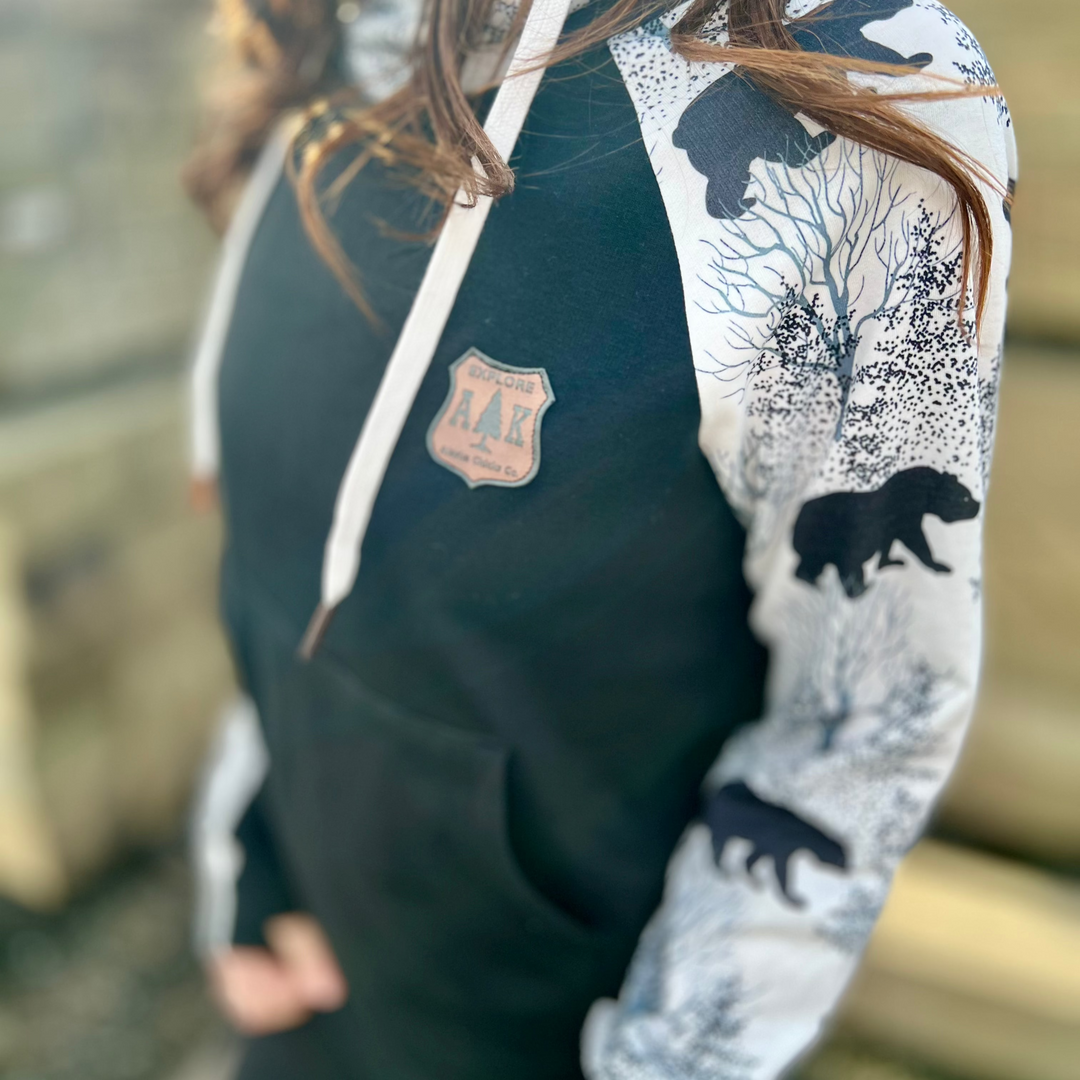 Winter Bear Sleeve Hoodie