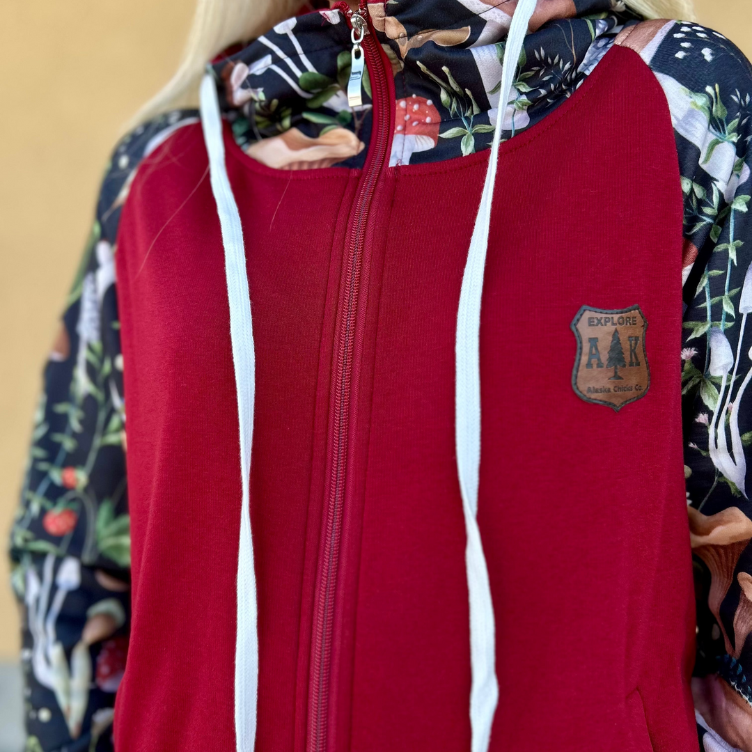 Mushroom Sleeve Full Zip