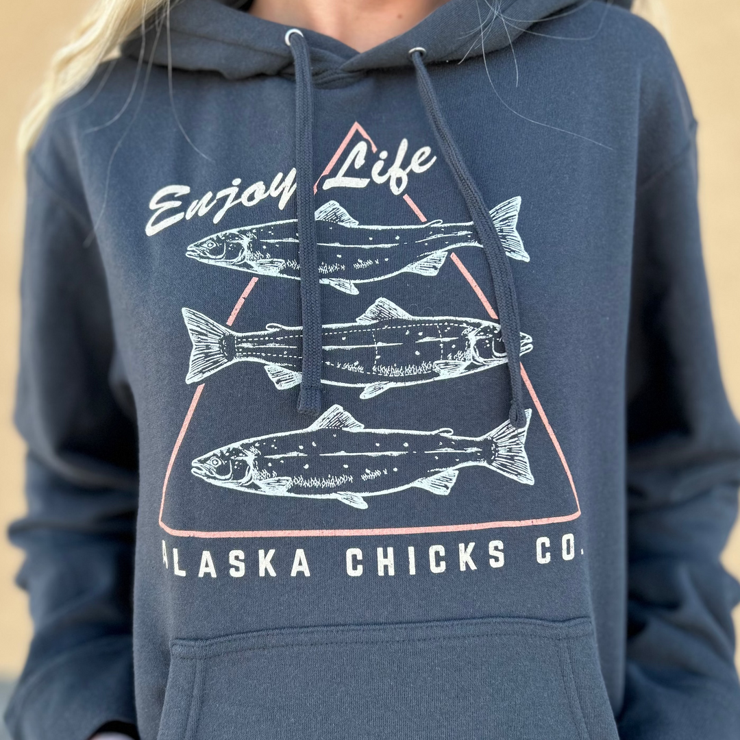 Enjoy Life Salmon Hoodie