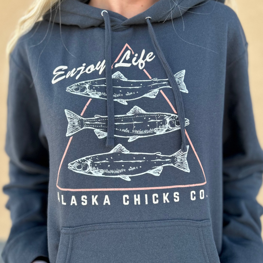 Enjoy Life Salmon Hoodie