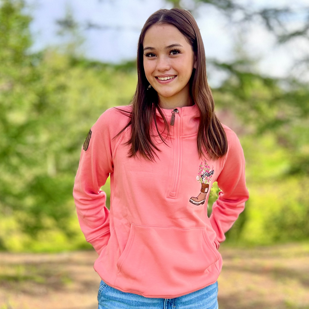 Fireweed Boot Embroidered Quarter Zip