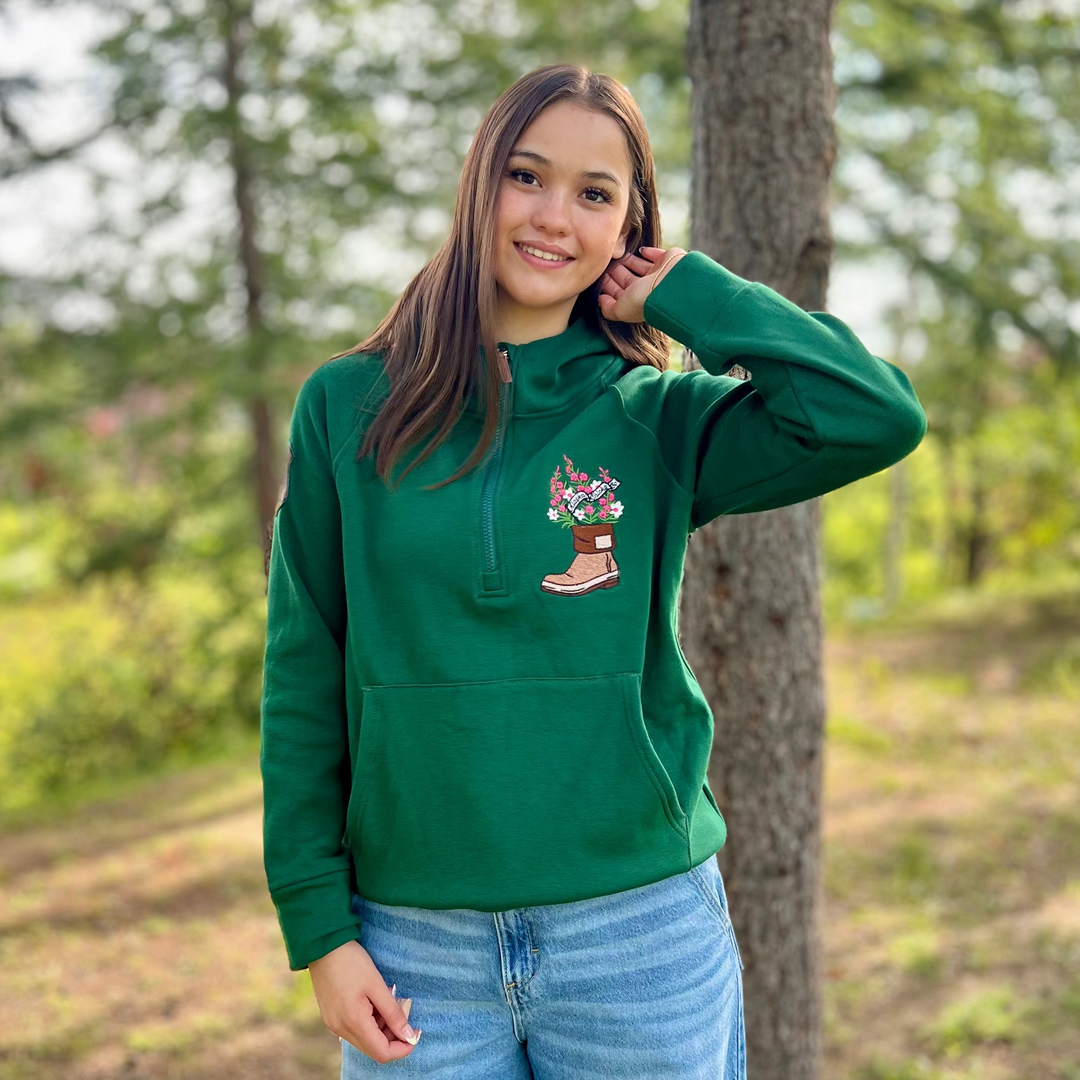 Fireweed Boot Embroidered Quarter Zip