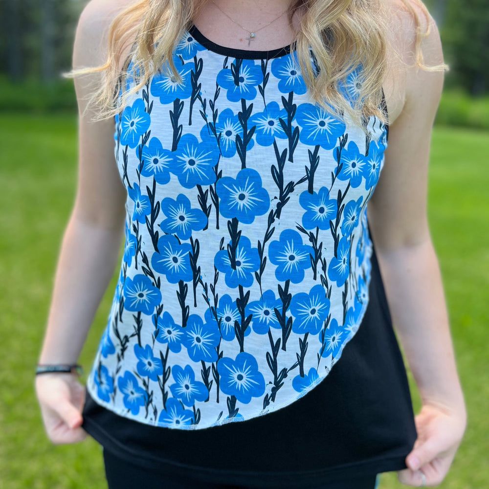 Art Deco Forget-Me-Not Tank Top