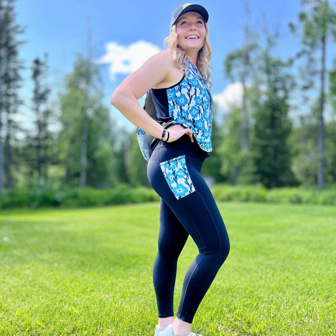 Athletic Pocket Print Leggings Alaska Chicks Co