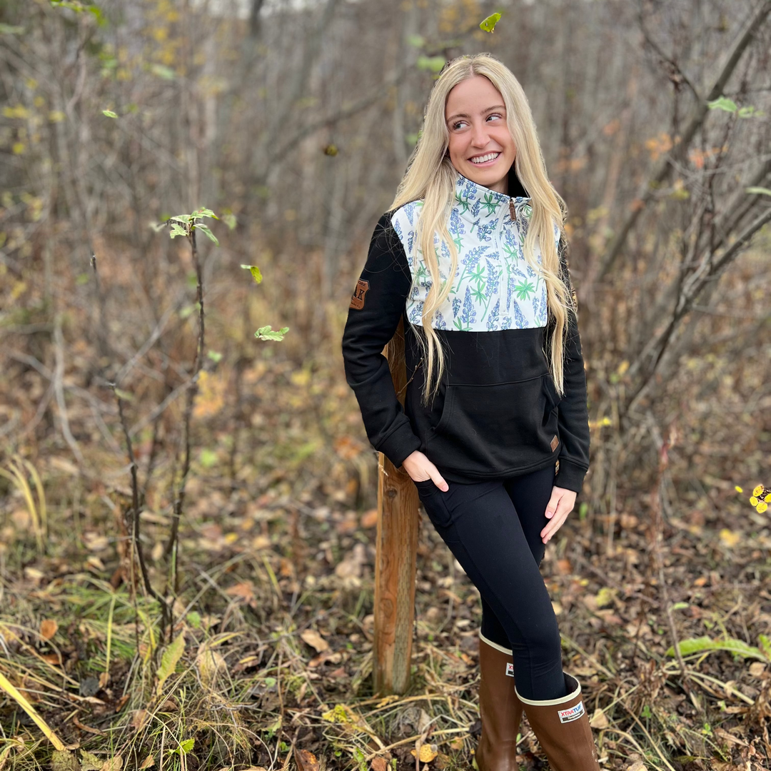 Printed Quarter Zip Pullover