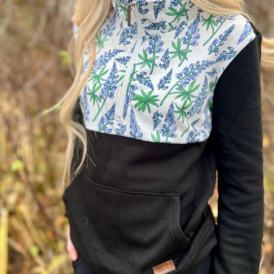 Printed Quarter Zip Pullover