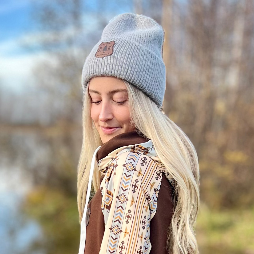 Fuzzy Beanie - Shield Patch