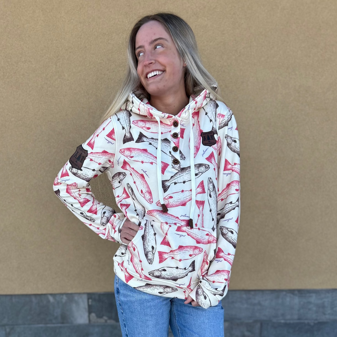 Solid Salmon Hoodie – Alaska Chicks Co Solid Salmon Hoodie – Alaska Chicks Co