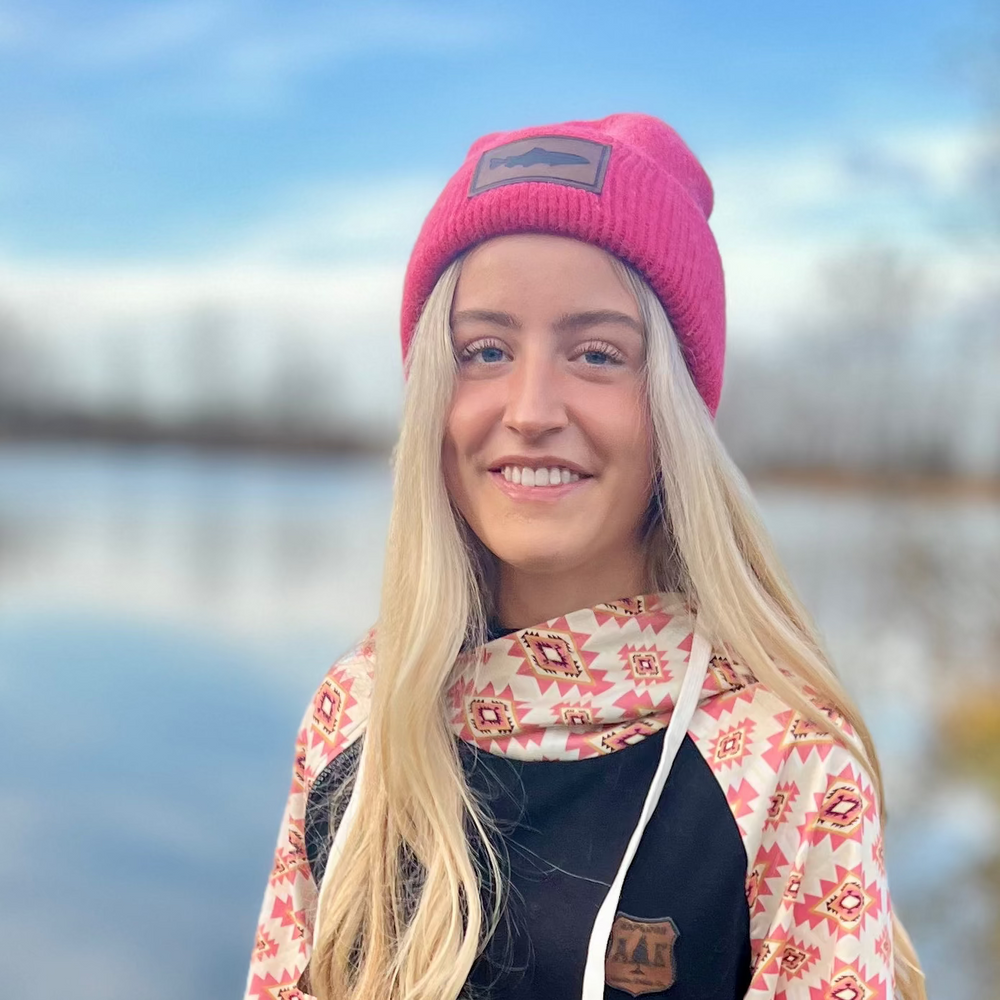 Fuzzy Beanie - Single Salmon