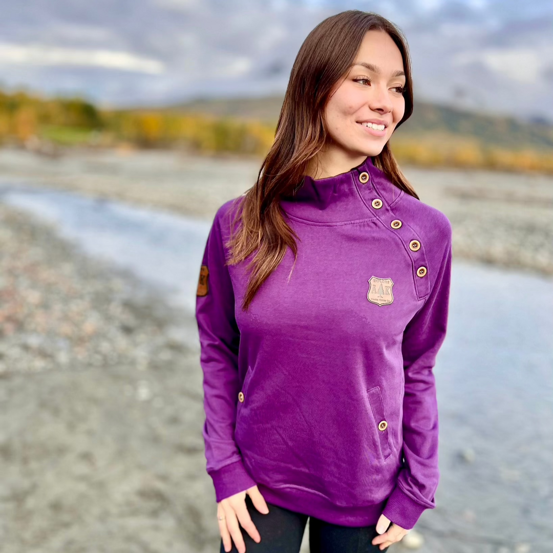 Pull Over Custom Buttons Lightweight Side Button Pullover – Alaska Chicks Co