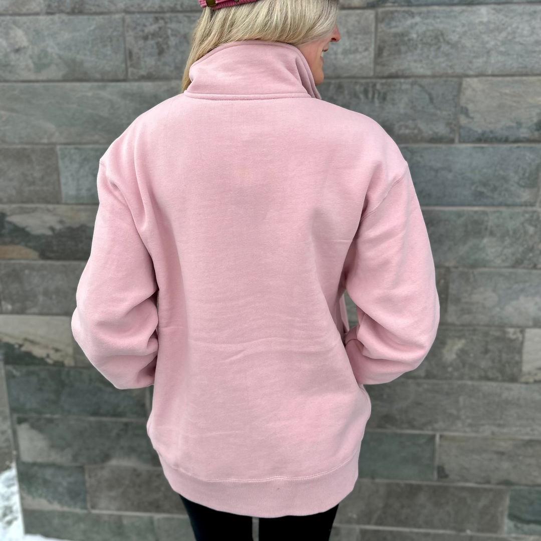 Embroidered Fireweed Quarter Zip