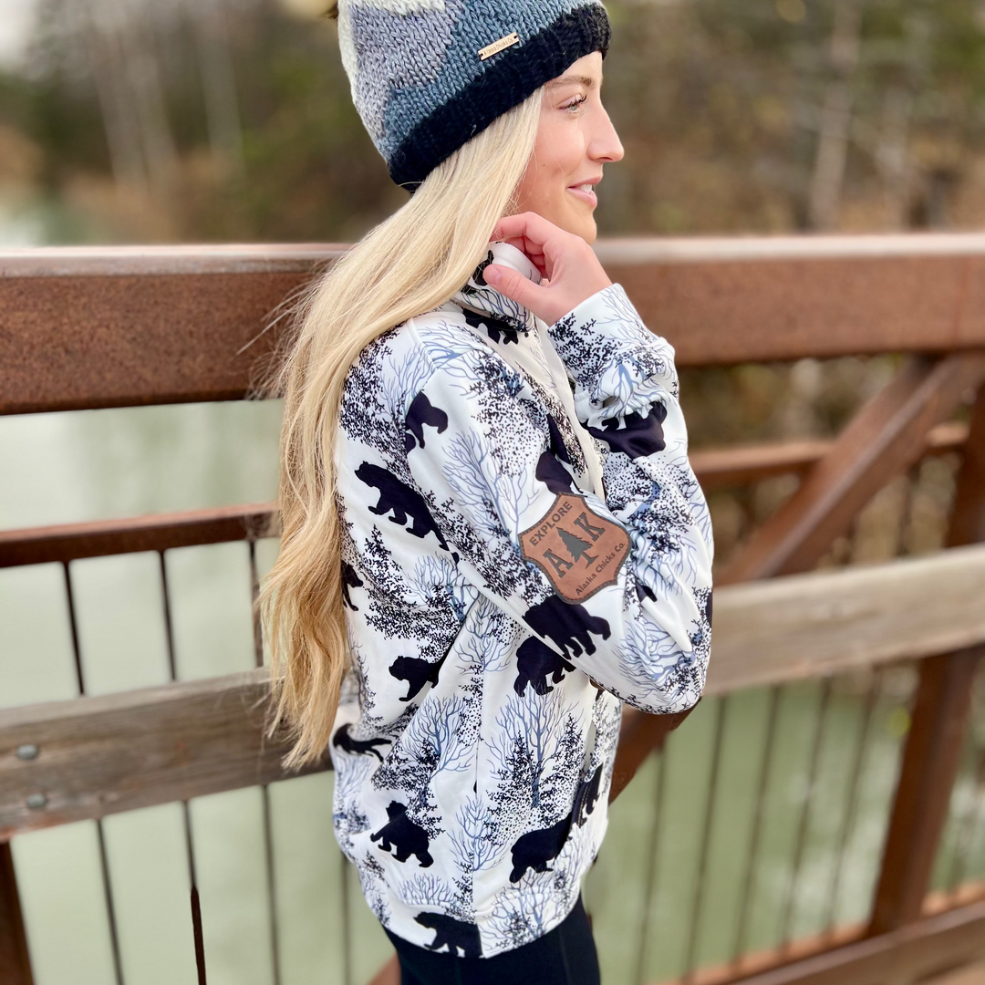 Solid Winter Bear Hoodie