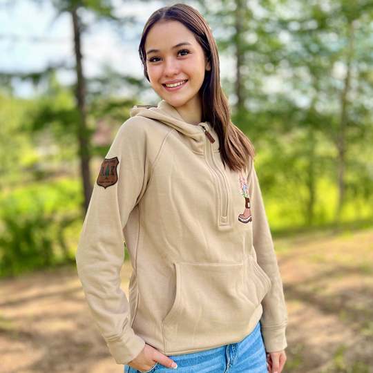 Fireweed Boot Embroidered Quarter Zip
