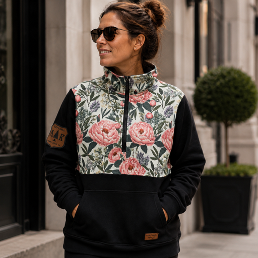 Printed Quarter Zip Pullover